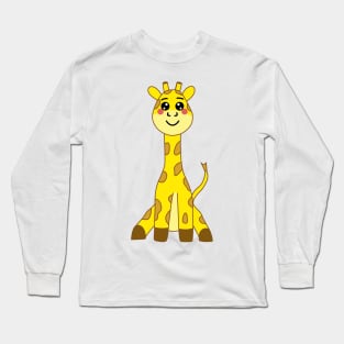 Cute Kawaii Giraffe Long Sleeve T-Shirt